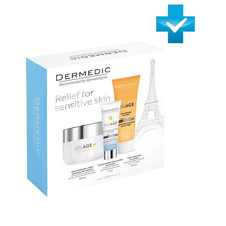 Dermedic Oilage Набор Дермедик Оилэйдж (дневной крем, крем под глаза, очищающее масло) Dermedic Oilage Набор Дермедик Оилэйдж (дневной крем, крем под глаза, очищающее масло)