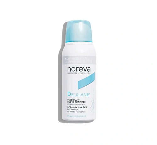 Noreva Дезодорант спрей антибактериальный для чувствительной кожи 24H Норева, Deoliane Noreva Дезодорант спрей антибактериальный для чувствительной кожи 24H Норева, Deoliane