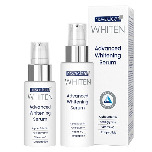 Товар Сыворотка отбеливающая с азелаиновой кислотой и витамином С от пигментации Novaclear Whiten Сыворотки Товар Сыворотка отбеливающая с азелаиновой кислотой и витамином С от пигментации Novaclear Whiten Сыворотки