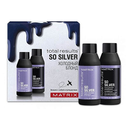 Matrix Набор мини-форматов для путешествий шампунь и бальзам So Silver Travel Set Matrix Набор мини-форматов для путешествий шампунь и бальзам So Silver Travel Set