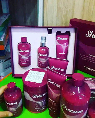 Товар Набор для воcстановления INEBRYA SHECARE поврежденных, обработанных и блеклых волос Для женщин Товар Набор для воcстановления INEBRYA SHECARE поврежденных, обработанных и блеклых волос Для женщин