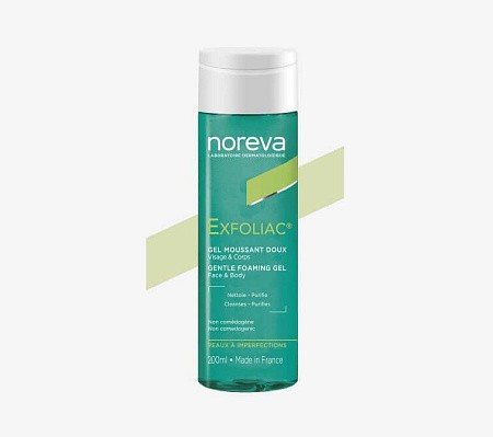 Noreva Exfoliac Мягкий очищающий успокаивающий пенящийся гель для жирной кожи лица и тела Gel Moussant Noreva Exfoliac Мягкий очищающий успокаивающий пенящийся гель для жирной кожи лица и тела Gel Moussant