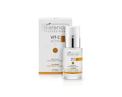 Товар VIT-C ACTIVE Антиоксидантная осветляющая сыворотка с витамином С 3 % Bielenda Professional Сыворотки Товар VIT-C ACTIVE Антиоксидантная осветляющая сыворотка с витамином С 3 % Bielenda Professional Сыворотки