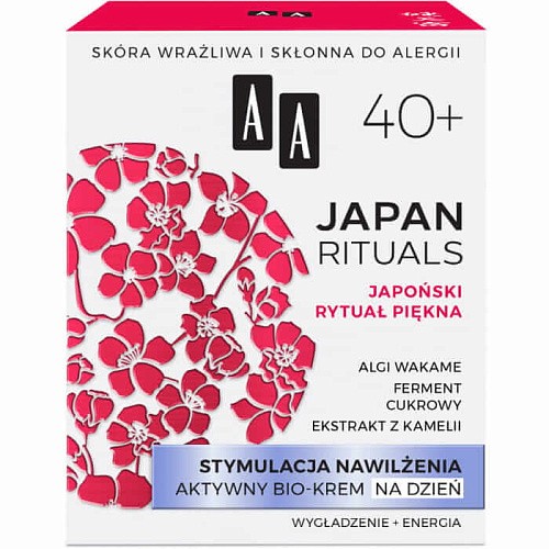 Био-крем для лица Стимулирующий Увлажнение гиалуроновый дневной 40 + AA Japan Rituals