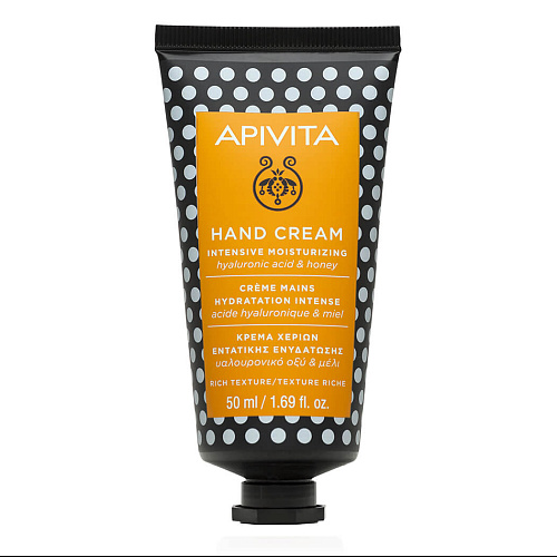 Апивита Крем для рук интенсивный увлажняющий с гиалуновой кислотой и медом APIVITA Intensive Moisturizing Hand Cream Апивита Крем для рук интенсивный увлажняющий с гиалуновой кислотой и медом APIVITA Intensive Moisturizing Hand Cream
