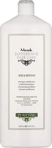 Nook, Шампунь от перхоти с цинкои и оламином очищающий, DIFFERENCE HAIR CARE PURIFYING Shampoo Nook, Шампунь от перхоти с цинкои и оламином очищающий, DIFFERENCE HAIR CARE PURIFYING Shampoo