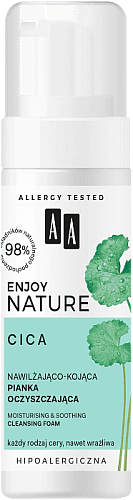 Товар OCEANIC Очищающая пенка Cica Увлажняющая Успокаивающая AA Enjoy Nature Для умывания и снятия макияжа Товар OCEANIC Очищающая пенка Cica Увлажняющая Успокаивающая AA Enjoy Nature Для умывания и снятия макияжа