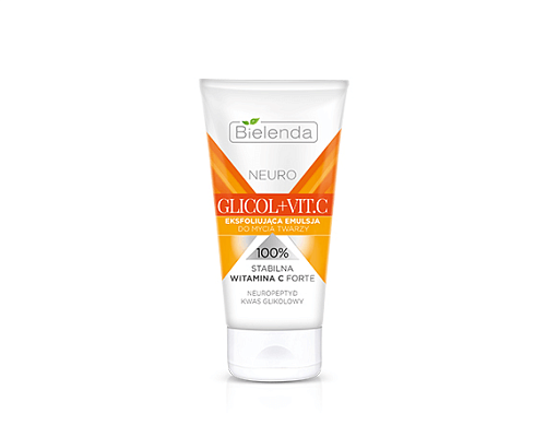 Товар Bielenda Neuro Glicol Vit C Отшелушивающая очищающая эмульсия Эксфолиант для умывания лица с Гликолевой кислотой Витамином С Для умывания и снятия макияжа Товар Bielenda Neuro Glicol Vit C Отшелушивающая очищающая эмульсия Эксфолиант для умывания лица с Гликолевой кислотой Витамином С Для умывания и снятия макияжа