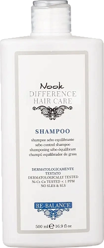 Товар Nook Re-Balance, Шампунь себорегулирующий для жирных волос, DIFFERENCE HAIR CARE Sebo Control Shampoo Шампунь Товар Nook Re-Balance, Шампунь себорегулирующий для жирных волос, DIFFERENCE HAIR CARE Sebo Control Shampoo Шампунь