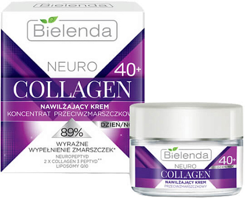 Bielenda Neuro Collagen Увлажняющий крем концентрат против морщин 40 + с коллагеном день ночь