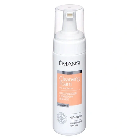 Товар Пенка очищающая Анти-акне для сужения пор для проблемной кожи лица Emansi Для умывания и снятия макияжа Товар Пенка очищающая Анти-акне для сужения пор для проблемной кожи лица Emansi Для умывания и снятия макияжа