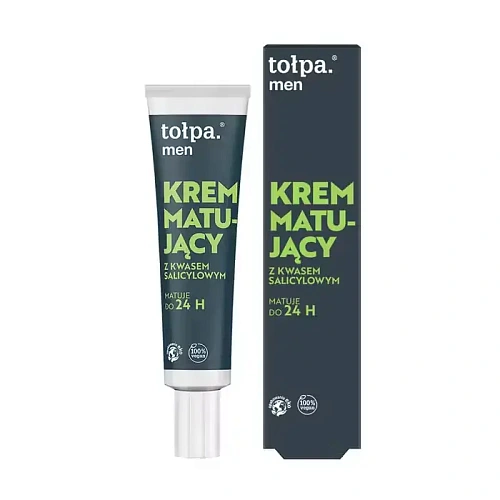 Товар Tolpa men Матирующий мужской крем с салициловой кислотой и ментолом для жирной и комбинированной кожи Товар Tolpa men Матирующий мужской крем с салициловой кислотой и ментолом для жирной и комбинированной кожи