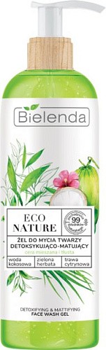 Товар Bielenda ECO Nature Гель детокс для умывания Матирующий Для умывания и снятия макияжа Товар Bielenda ECO Nature Гель детокс для умывания Матирующий Для умывания и снятия макияжа