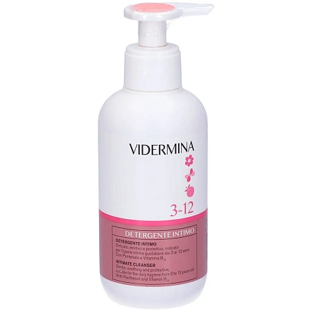 Vidermina. Очищающее средство для интимной гигиены 3-12 для детей. Видермина Гель для интимной гигиены Vidermina. Очищающее средство для интимной гигиены 3-12 для детей. Видермина Гель для интимной гигиены
