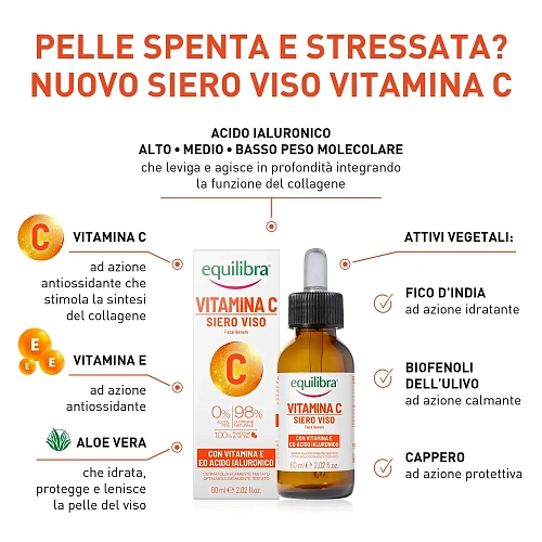 Товар EQUILIBRA Vitamin C. Сыворотка для лица с витамином С Сыворотки Товар EQUILIBRA Vitamin C. Сыворотка для лица с витамином С Сыворотки