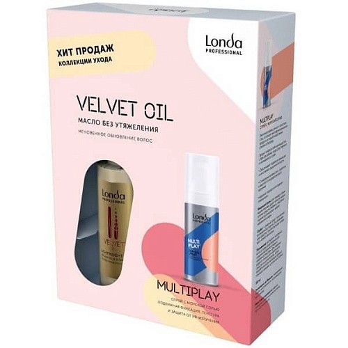Товар Подарочный Набор Londa Multiplay Текстурирующий спрей и Velvet Oil Аргановое масло Для женщин Товар Подарочный Набор Londa Multiplay Текстурирующий спрей и Velvet Oil Аргановое масло Для женщин