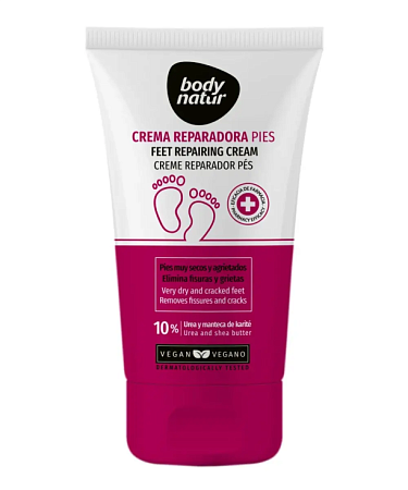 Восстанавливающий крем для очень сухой и потрескавшейся кожи ног Body Natur FEET REPAIRING CREAM Very dry and cracked feet Восстанавливающий крем для очень сухой и потрескавшейся кожи ног Body Natur FEET REPAIRING CREAM Very dry and cracked feet