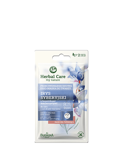Товар Крио-маска для лица против морщин Сибирский ирис Farmona Herbal Care Siberian Iris Cryo-Mask Маски Товар Крио-маска для лица против морщин Сибирский ирис Farmona Herbal Care Siberian Iris Cryo-Mask Маски