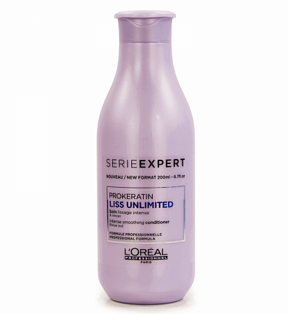 Кондиционер интенсивно разглаживающий для непослушных волос Serie Expert Liss Unlimited ProKeratin L'Oreal Кондиционер интенсивно разглаживающий для непослушных волос Serie Expert Liss Unlimited ProKeratin L'Oreal