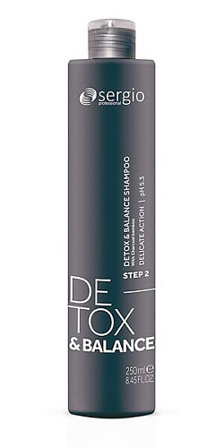 Товар DETOX BALANCE Sergio Professional Шампунь детокс с углем и пантенолом очищающий и восстанавливающий Шампунь Товар DETOX BALANCE Sergio Professional Шампунь детокс с углем и пантенолом очищающий и восстанавливающий Шампунь