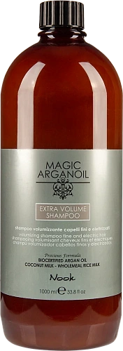 Nook Шампунь для объема тонких волос от пушения и электризации, Магия Арганы, MAGIC ARGANOIL EXTRA VOLUME SHAMPOO Nook Шампунь для объема тонких волос от пушения и электризации, Магия Арганы, MAGIC ARGANOIL EXTRA VOLUME SHAMPOO