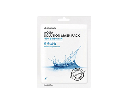 Товар Lebelage Маска тканевая увлажняющая AQUA SOLUTION MASK Маски Товар Lebelage Маска тканевая увлажняющая AQUA SOLUTION MASK Маски