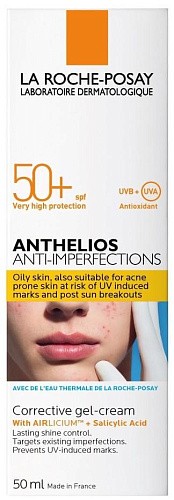 Гель-крем для жирной и склонной к акне коже SPF50+ LA ROCHE-POSAY ANTHELIOS Гель-крем для жирной и склонной к акне коже SPF50+ LA ROCHE-POSAY ANTHELIOS