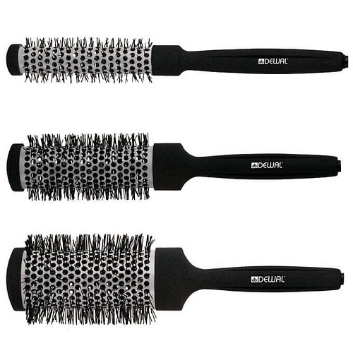 Товар Термобрашинг DEWAL Easy Touch, керамика, нейлоновая щетина, с хвостиком Аксессуары для волос, Электроинструмент Товар Термобрашинг DEWAL Easy Touch, керамика, нейлоновая щетина, с хвостиком Аксессуары для волос, Электроинструмент