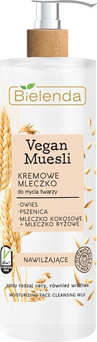 Товар Bielenda Vegan Muesli Очищающее молочко для лица Увлажняющее Кокосовое и рисовое молочко Пшеница Овес Для умывания и снятия макияжа Товар Bielenda Vegan Muesli Очищающее молочко для лица Увлажняющее Кокосовое и рисовое молочко Пшеница Овес Для умывания и снятия макияжа