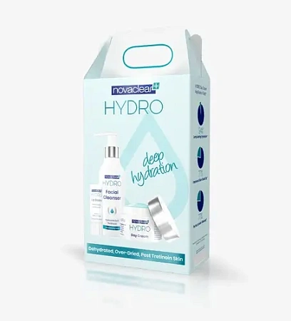 NovaClear Hydro Набор (средство очищающее для кожи лица, крем дневной, бальзам для губ) NovaClear Hydro Набор (средство очищающее для кожи лица, крем дневной, бальзам для губ)