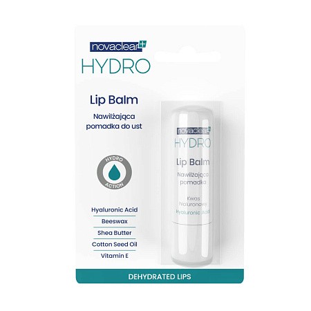 Увлажняющий бальзам для губ с гиалуроновой кислотой и маслами LIP BALM Novaclear Hydro Увлажняющий бальзам для губ с гиалуроновой кислотой и маслами LIP BALM Novaclear Hydro