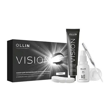 OLLIN Vision Набор для окрашивания бровей и ресниц, Оллин OLLIN Vision Набор для окрашивания бровей и ресниц, Оллин