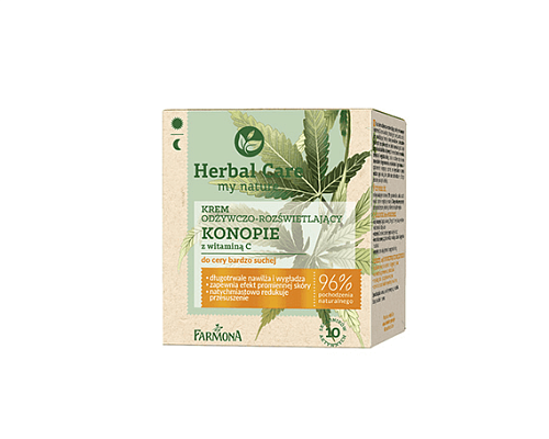 Herbal Care Питательный и выравнивающий тон крем с маслом конопли и витамином С для очень сухой кожи Farmona