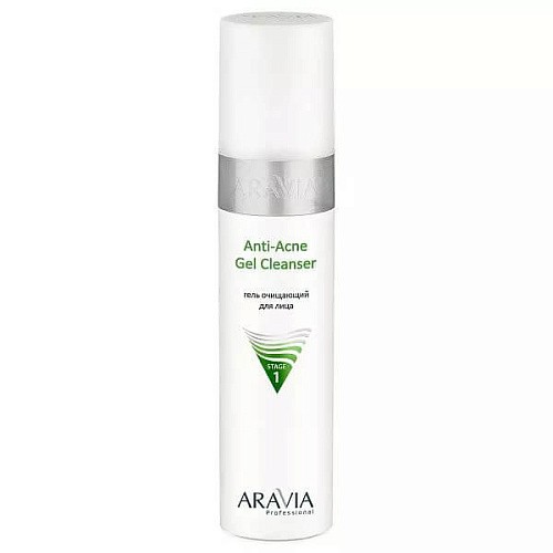 Товар ARAVIA Professional Гель очищающий для жирной и проблемной кожи лица Anti-Acne Gel Cleanser Для умывания и снятия макияжа Товар ARAVIA Professional Гель очищающий для жирной и проблемной кожи лица Anti-Acne Gel Cleanser Для умывания и снятия макияжа