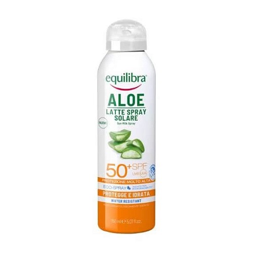 Товар EQUILIBRA Алоэ Солнцезащитное водостойкое молочко спрей SPF 50 Aloe Кремы Товар EQUILIBRA Алоэ Солнцезащитное водостойкое молочко спрей SPF 50 Aloe Кремы
