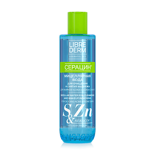 Товар LIBREDERM SERACIN Мицеллярная вода для очищения жирной, комбинированной и чувствительной кожи от загрязнений и макияжа СЕРАЦИН Либридерм Для умывания и снятия макияжа Товар LIBREDERM SERACIN Мицеллярная вода для очищения жирной, комбинированной и чувствительной кожи от загрязнений и макияжа СЕРАЦИН Либридерм Для умывания и снятия макияжа