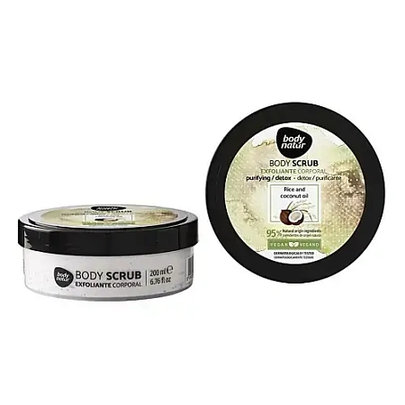 Скраб для тела Рис и Кокосовое масло Body Natur BODY SCRUB Rice and coconut oil Скраб для тела Рис и Кокосовое масло Body Natur BODY SCRUB Rice and coconut oil