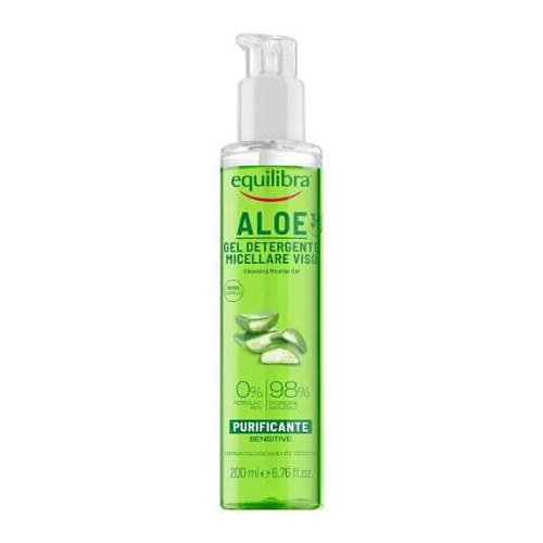 Товар EQUILIBRA Aloe Очищающий мицеллярный гель Алоэ Для умывания и снятия макияжа Товар EQUILIBRA Aloe Очищающий мицеллярный гель Алоэ Для умывания и снятия макияжа