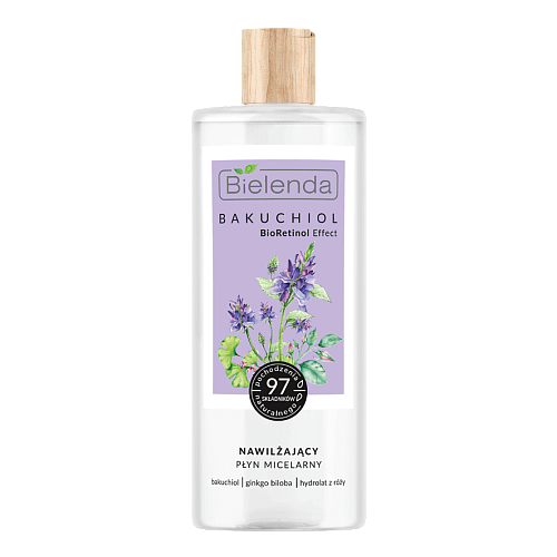 Товар Увлажняющая мицеллярная вода Розовая Bielenda Bakuchiol BioRetinol Для умывания и снятия макияжа Товар Увлажняющая мицеллярная вода Розовая Bielenda Bakuchiol BioRetinol Для умывания и снятия макияжа