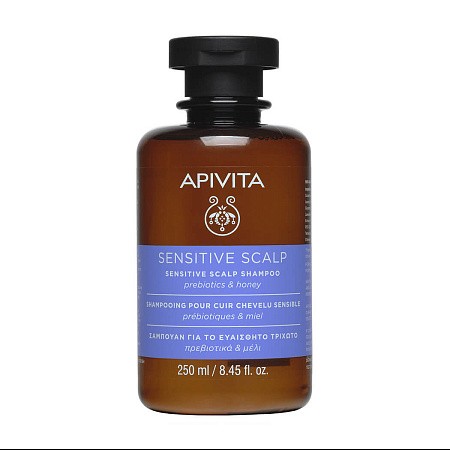 Шампунь для чувствительной кожи головы с пребиотиками и медом APIVITA Scalp shampoo Шампунь для чувствительной кожи головы с пребиотиками и медом APIVITA Scalp shampoo