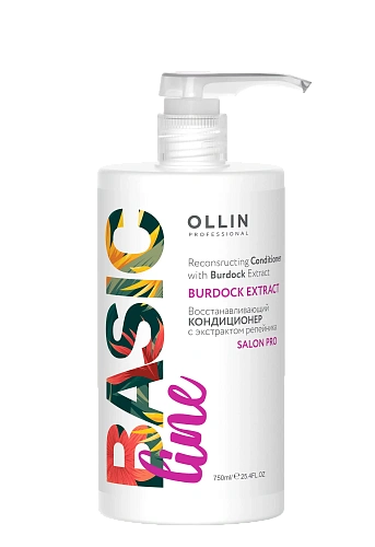 Товар OLLIN Professional Basic Line Кондиционер восстанавливающий c экстрактом репейника для поврежденных волос Бальзам Товар OLLIN Professional Basic Line Кондиционер восстанавливающий c экстрактом репейника для поврежденных волос Бальзам