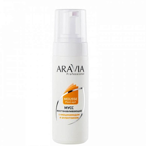 Товар Мусс после депиляции восстанавливающий с ниацинамидом и аллантоином ARAVIA Professional Товар Мусс после депиляции восстанавливающий с ниацинамидом и аллантоином ARAVIA Professional