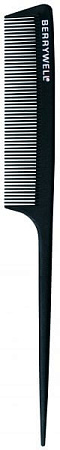 Расческа хвостик карбоновая. Carbon Tail Comb Berrywell, 21,7см Расческа хвостик карбоновая. Carbon Tail Comb Berrywell, 21,7см