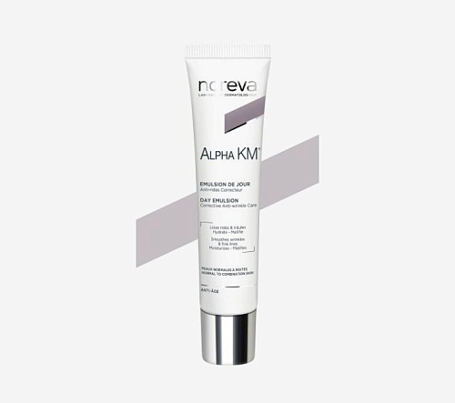 Товар NOREVA Alpha KM MIXTE Корректирующая дневная антивозрастная эмульсия от морщин АЛЬФА КМ Аптечная косметика Товар NOREVA Alpha KM MIXTE Корректирующая дневная антивозрастная эмульсия от морщин АЛЬФА КМ Аптечная косметика