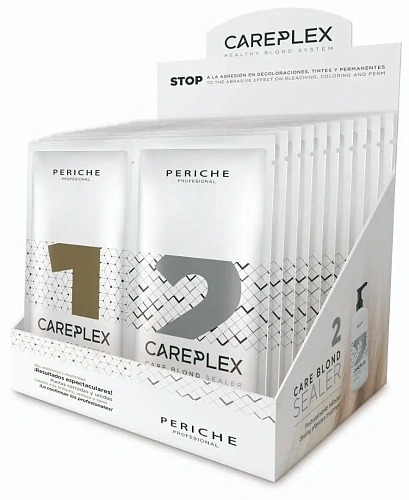 Товар Careplex для запечатывания кутикулы и уменьшения повреждений от осветления, окрашивания и химической завивки, Шаг1 и Шаг2 Periche Товар Careplex для запечатывания кутикулы и уменьшения повреждений от осветления, окрашивания и химической завивки, Шаг1 и Шаг2 Periche