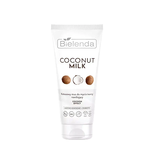 Товар Увлажняющая Пенка-мусс для умывания BIELENDA COCONUT MILK Для умывания и снятия макияжа Товар Увлажняющая Пенка-мусс для умывания BIELENDA COCONUT MILK Для умывания и снятия макияжа