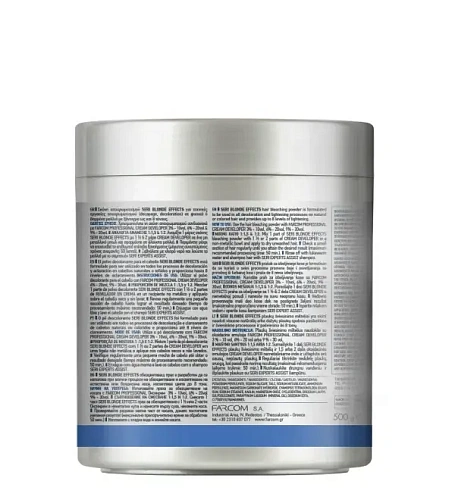 Товар Осветляющая пудра Seri BLONDE EFFECTS Farcom Professionel, до 8 уровней Товар Осветляющая пудра Seri BLONDE EFFECTS Farcom Professionel, до 8 уровней