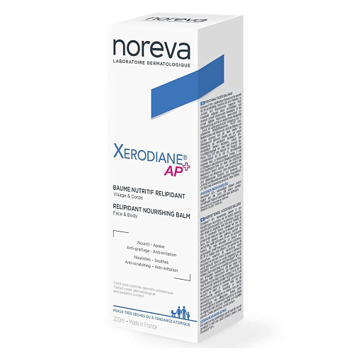 Товар NOREVA Xerodiane AP Питательный бальзам для ухода за сухой атопичной кожей для младенцев, детей и взрослых Норева КСЕРОДИАН АР Аптечная косметика Товар NOREVA Xerodiane AP Питательный бальзам для ухода за сухой атопичной кожей для младенцев, детей и взрослых Норева КСЕРОДИАН АР Аптечная косметика