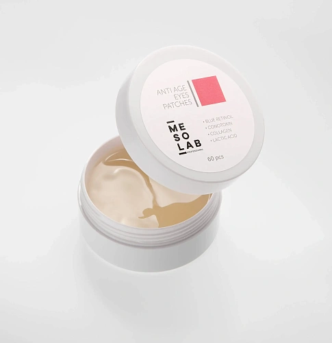 Товар Гидрогелевые патчи с голубым ретинолом MESOLAB ANTI AGE EYES PATCHES Для контура глаз Товар Гидрогелевые патчи с голубым ретинолом MESOLAB ANTI AGE EYES PATCHES Для контура глаз