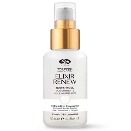 Товар Увлажняющее и восстанавливающее масло для сухих и поврежденных волос TOP CARE ELIXIR RENEW NOURISHING Lisap Товар Увлажняющее и восстанавливающее масло для сухих и поврежденных волос TOP CARE ELIXIR RENEW NOURISHING Lisap